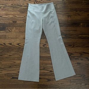 Athleta Delancey Herringbone Flare Pants Size Medium Women's Stretch Wide Leg